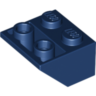 Lego kostka (kostička) 2x2 sklon (šikmá) 45° invertovaná, tmavě modrá (4261785, 4590785, 6025375)